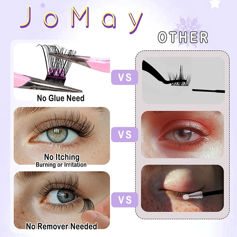 Pre-Glued Lash Clusters